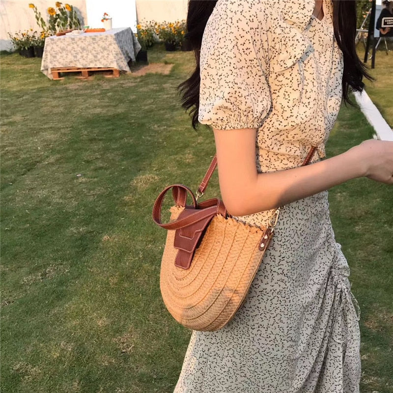 Sunny | Straw Tote Bag