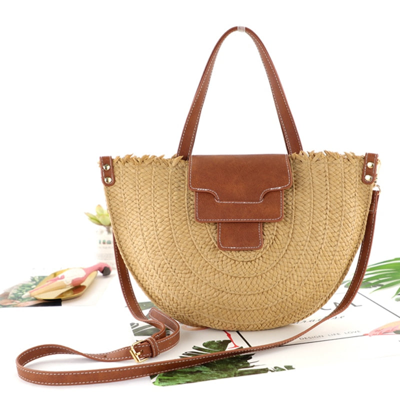 Sunny | Straw Tote Bag